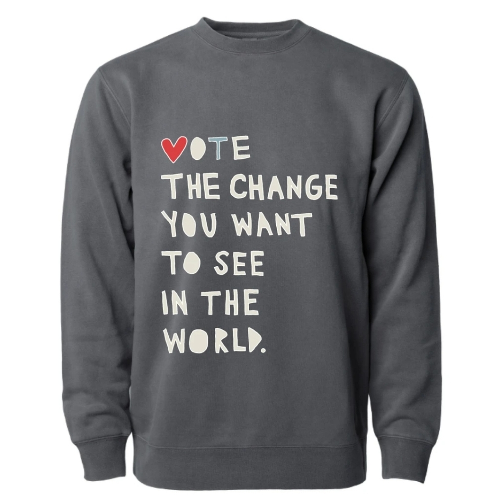 CLEO WADE Vote the Change sweatshirt.